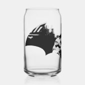 Batman en Gotham Silhouette Bat Logo Blikvorm Glas (Voorkant)