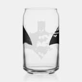 Batman en Gotham Silhouette Bat Logo Blikvorm Glas (Rechts)