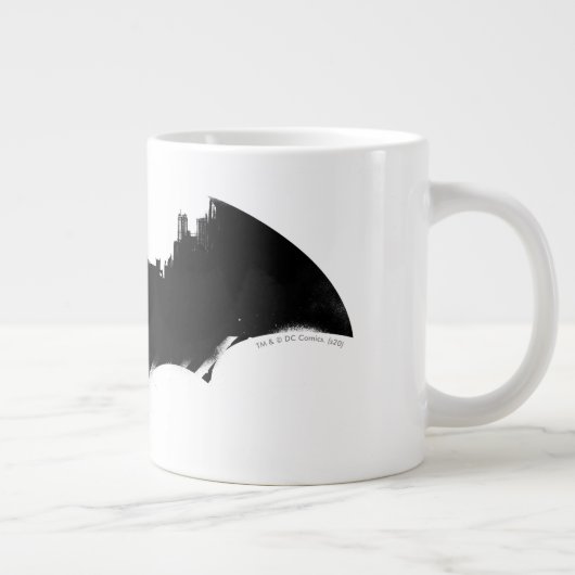 Batman en Gotham Silhouette Bat Logo Grote Koffiekop (Rechts)