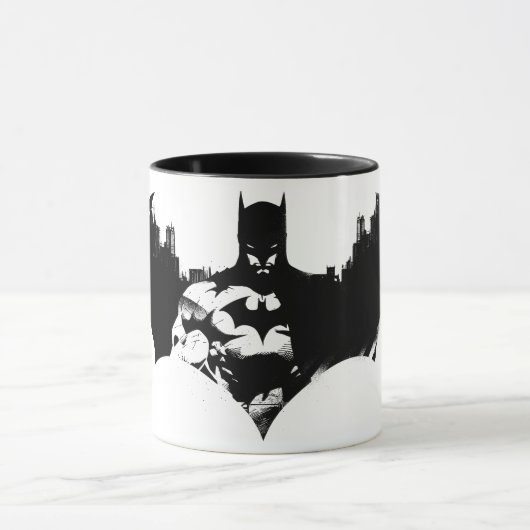 Batman en Gotham Silhouette Bat Logo Mok (Midden)