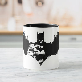 Batman en Gotham Silhouette Bat Logo Mok