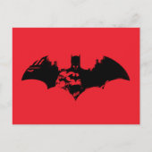 Batman en Gotham Silhouette Bat Logo Uitnodiging Briefkaart (Voorkant)