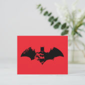 Batman en Gotham Silhouette Bat Logo Uitnodiging Briefkaart (Staand voorkant)