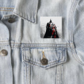 Batman en Harley Vierkante Button 5,1 Cm (In situ)