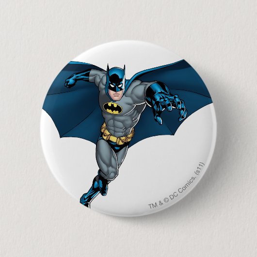 Batman en Joker met Kaarten Ronde Button 5,7 Cm (Voorkant)