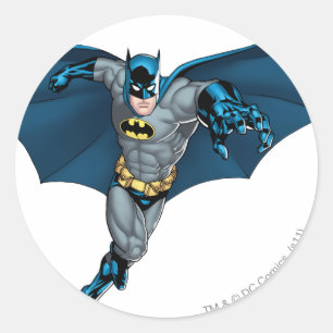 Batman en Joker met kaarten Ronde Sticker