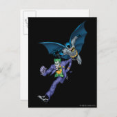 Batman en Joker met pistool Briefkaart (Voorkant / Achterkant)
