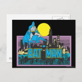 Batman en letters briefkaart (Voorkant / Achterkant)