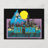 Batman en letters briefkaart (Voorkant)