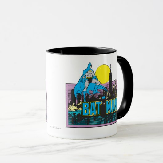 Batman en letters mok (Voorkant rechts)