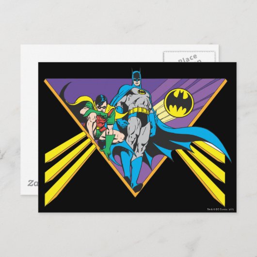 Batman en Robin 2 Briefkaart (Voorkant / Achterkant)