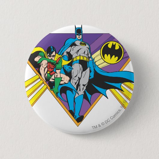 Batman en Robin 2 Ronde Button 5,7 Cm (Voorkant)