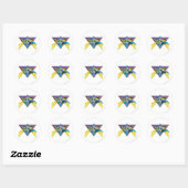 Batman en Robin 2 Ronde Sticker (Vel)