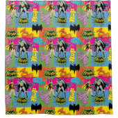 Batman en Robin | Action Handshake Pattern Douchegordijn (Voorkant)