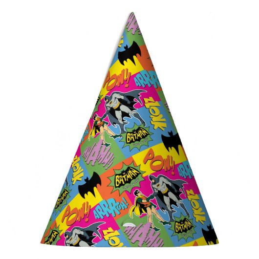 Batman en Robin | Action Handshake Pattern Feesthoedjes (Links)