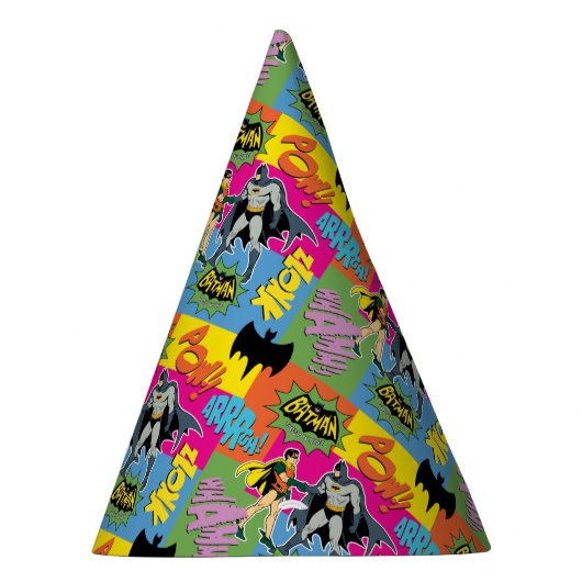 Batman en Robin | Action Handshake Pattern Feesthoedjes (Rechts)