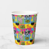 Batman en Robin | Action Handshake Pattern Papieren Bekers (Achterkant)