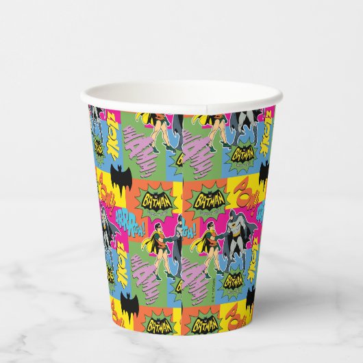 Batman en Robin | Action Handshake Pattern Papieren Bekers (Rechts)