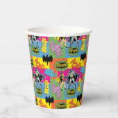 Batman en Robin | Action Handshake Pattern Papieren Bekers (Voorkant)