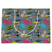 Batman en Robin Action Pattern Groot Cadeauzakje (Voorkant)