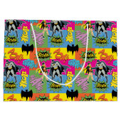 Batman en Robin Action Pattern Groot Cadeauzakje (Achterkant)