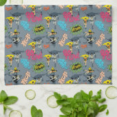 Batman en Robin Action Pattern Theedoek (Gevouwen)