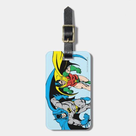 Batman en Robin Bagagelabel (Voorkant verticaal)