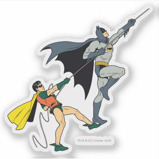 Batman en Robin Climate b Sticker (Voorkant)