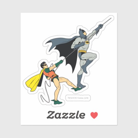 Batman en Robin Climate b Sticker (Vel)