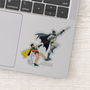 Batman en Robin Climate b Sticker
