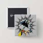 Batman en Robin Climate b Vierkante Button 5,1 Cm (Voorkant /achterkant)