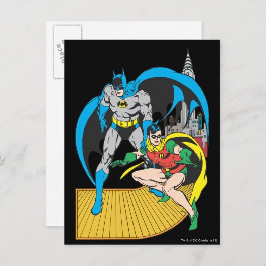 Batman en Robin Escape Briefkaart (Voorkant / Achterkant)