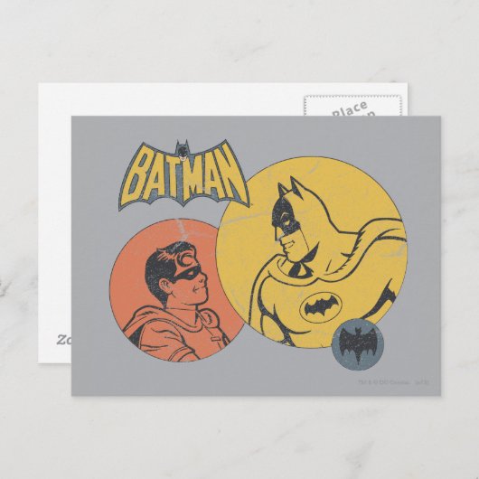 Batman en Robin Graphic - nood Briefkaart (Voorkant / Achterkant)