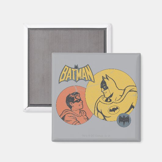 Batman en Robin Graphic - nood Magneet (Voorkant / Achterkant)