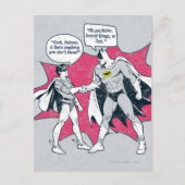 Batman en Robin Handshake in nood Briefkaart (Voorkant)