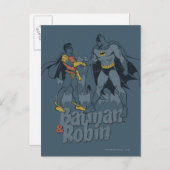 Batman en Robin hebben grafische problemen Briefkaart (Voorkant / Achterkant)