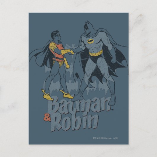 Batman en Robin hebben grafische problemen Briefkaart (Voorkant)