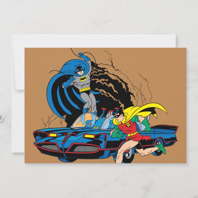 Batman en Robin in Batcave (Voorkant)