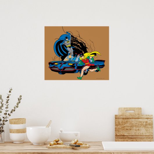 Batman en Robin in Batcave Poster (Keuken)