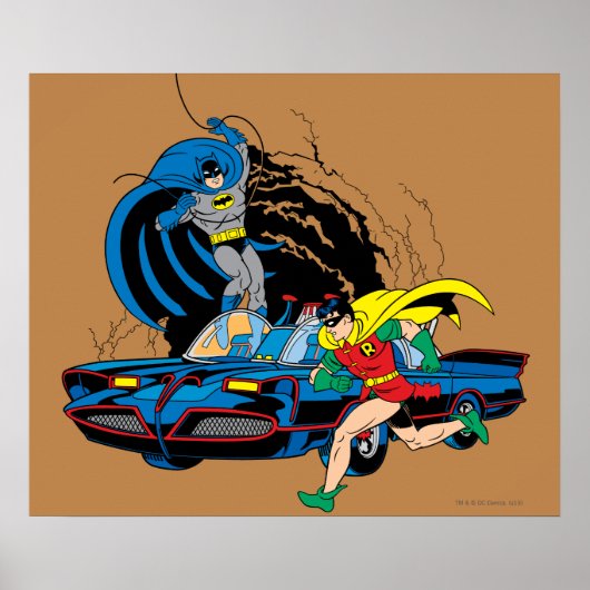 Batman en Robin in Batcave Poster (Voorkant)