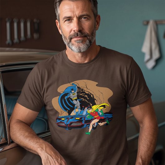 Batman en Robin in Batcave T-shirt