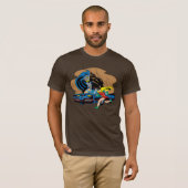 Batman en Robin in Batcave T-shirt (Voorkant volledig)