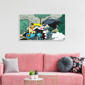 Batman en Robin in Batcycle Canvas Afdruk (Insitu (Woonkamer))