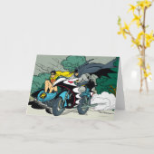 Batman en Robin in Batcycle Kaart (Gele Bloem)