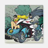 Batman en Robin in Batcycle Magneet (Voorkant)