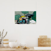 Batman en Robin in Batcycle Poster (Keuken)