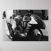 Batman en Robin in Batcycle Poster (Voorkant)