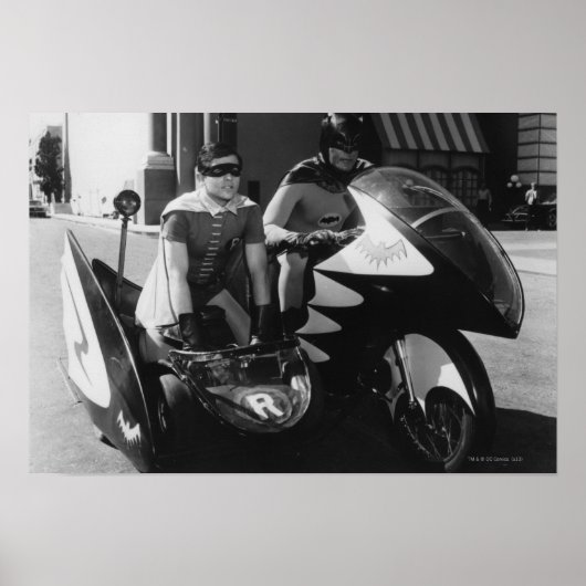 Batman en Robin in Batcycle Poster (Voorkant)