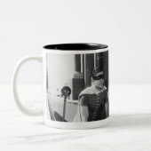 Batman en Robin in Batcycle Tweekleurige Koffiemok (Links)