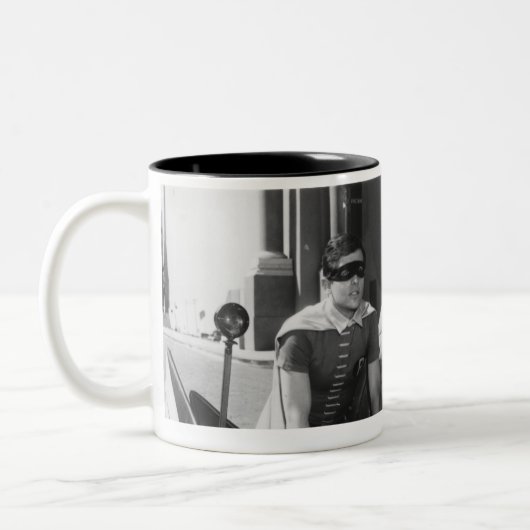 Batman en Robin in Batcycle Tweekleurige Koffiemok (Links)